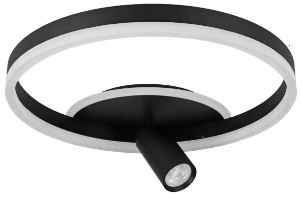 Plafonieră LED/38W/230V + 1xGU10/30W neagră