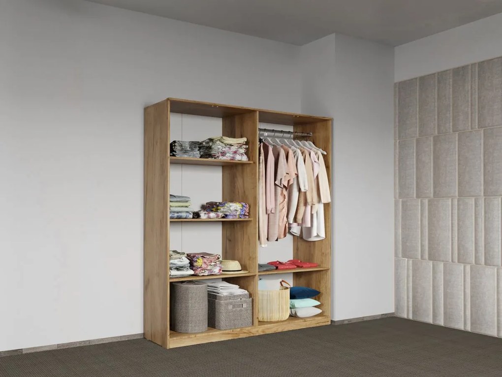 Set mobila dormitor 4 piese Stejar Levi C06
