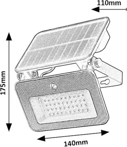 Lampa solara cu senzor de miscare Tarcal