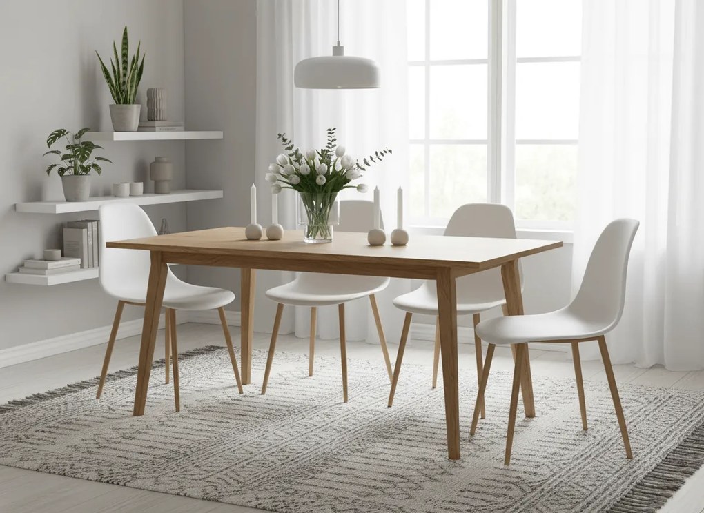 OFERTA Scaun alb OSAKA II. calitate