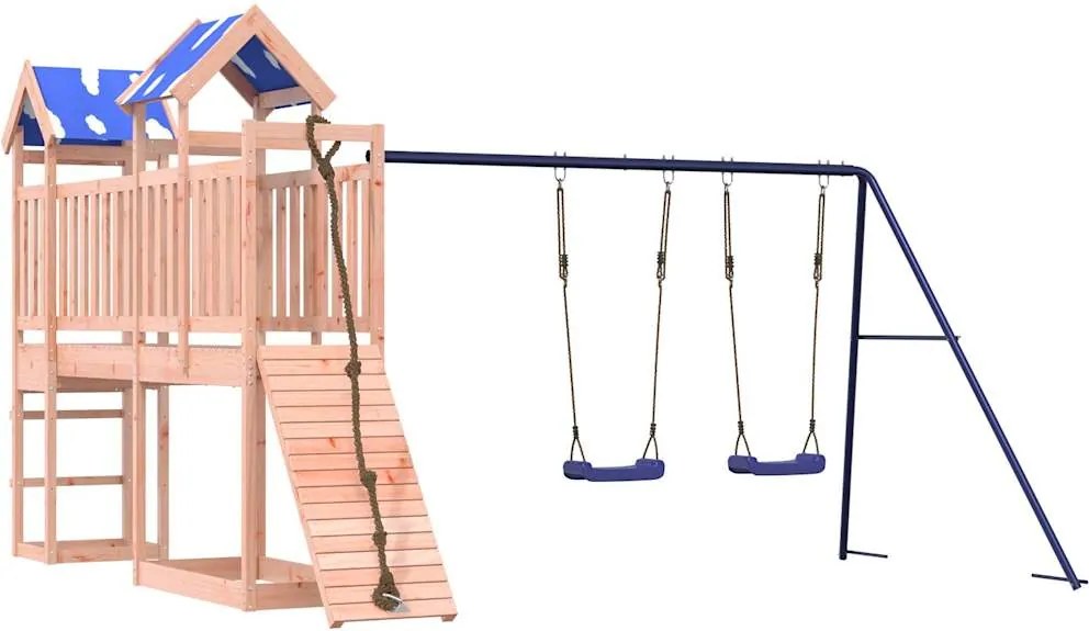 vidaXL Set de joacă pentru exterior, lemn masiv de douglas