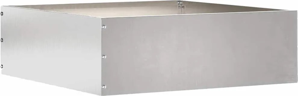 vidaXL Margine pentru gazon Argintiu 40 x 40 x 13 cm Oţel inoxidabil