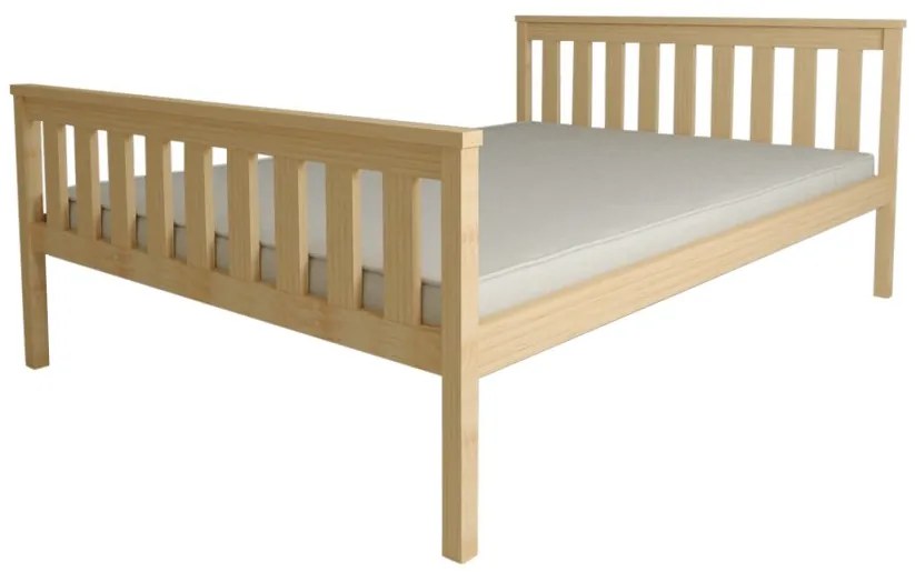 Pat KALEA 140 x 200 cm, pin Saltele: Cu saltele Coco Maxi 20 cm, Somiera pat: Cu lamele drepte