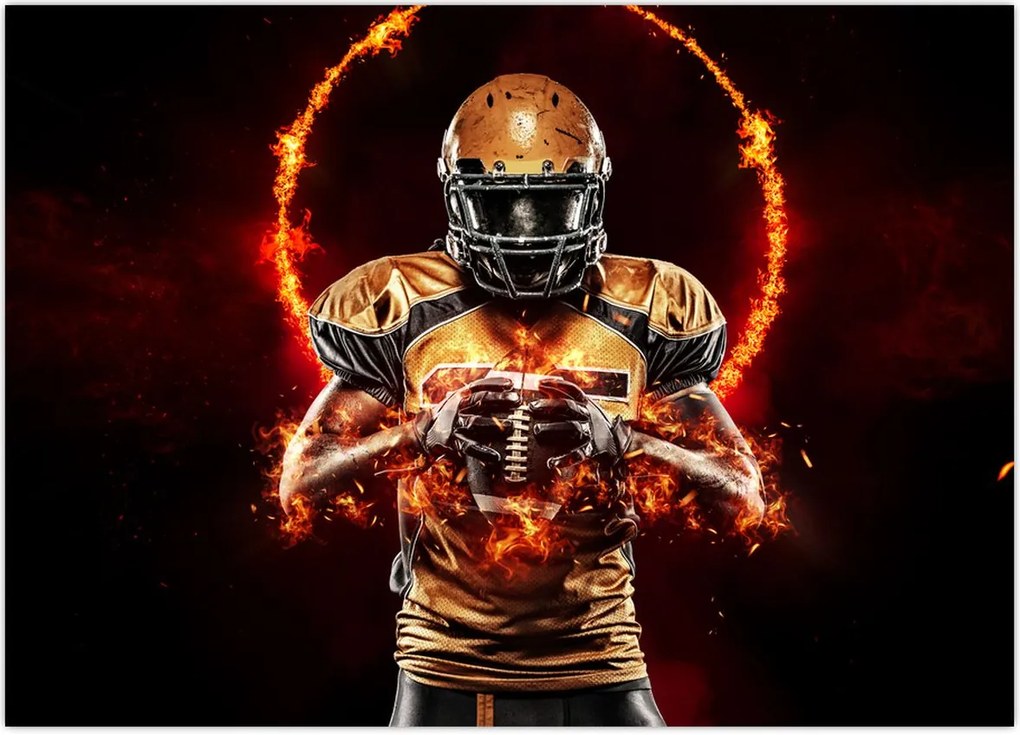 Tablou - Jucător de fotbal american (70x50 cm)