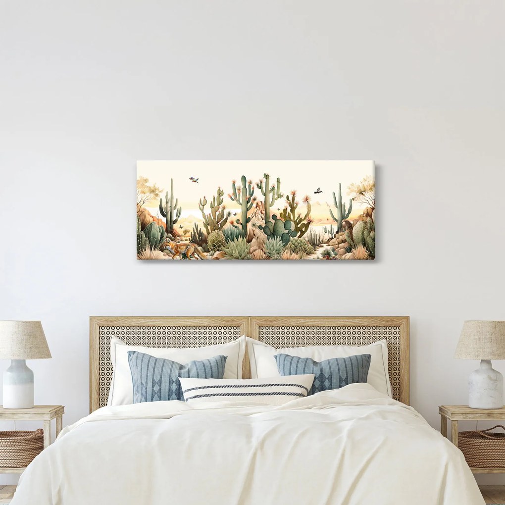 Tablou - Deșert, acvariu (120x50 cm)