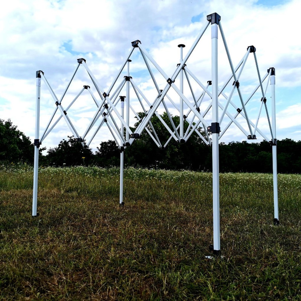 Stan de Vânzare 2 x 3 m SUPER Oțel | Montaj în 2 minute | BRIMO - cu 3 pereți - Verde