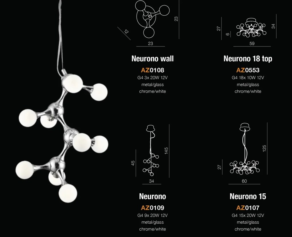 Lustra design modern Neurono 15