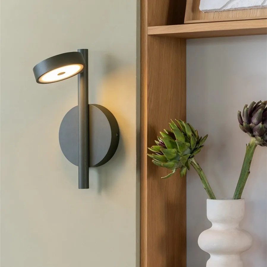 Aplica de perete LED din lemn de frasin verde Okinawa