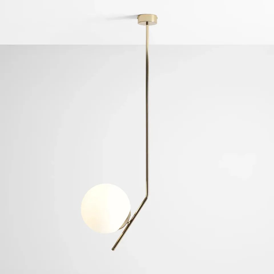 Pendul modern auriu cu glob de sticla Gallia