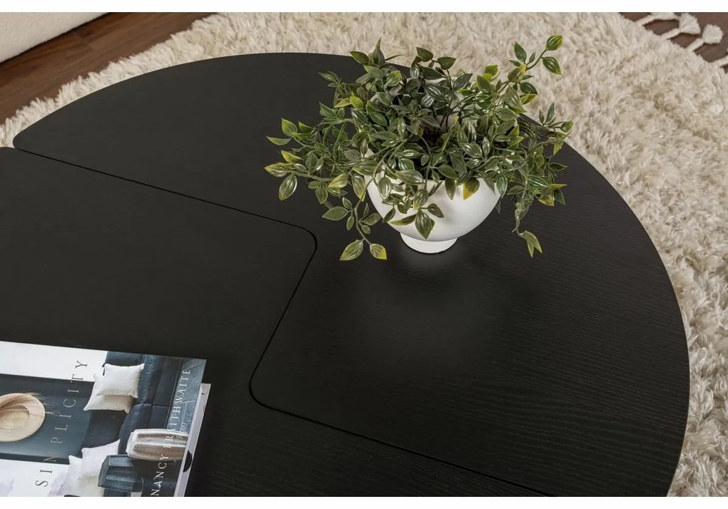 Măsuță de conferință Moira Wood Black
