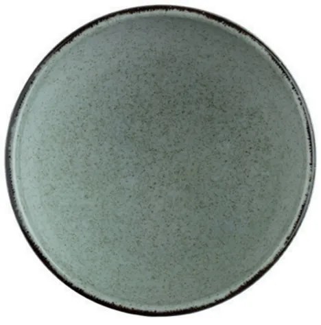 Set de masă, 24 piese, verde, din porțelan