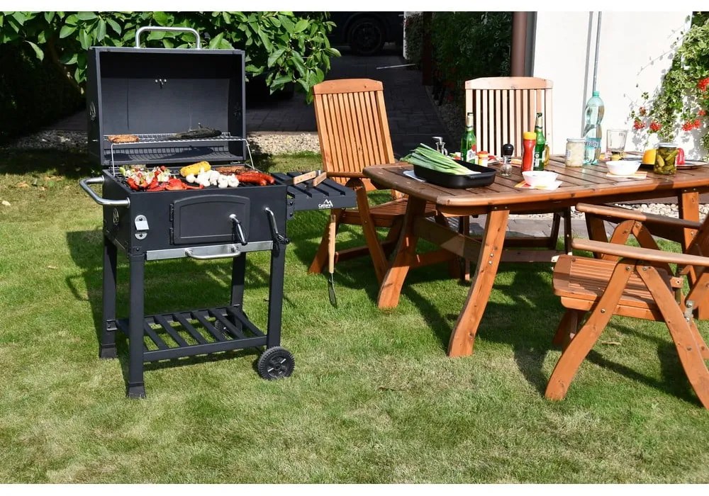 Grătar pe cărbuni cu grill din fontă Cattara Royal
