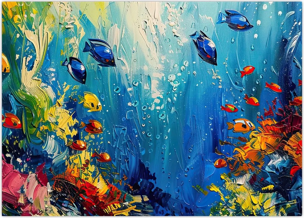 Tablou - Pictura lumii subacvatice (70x50 cm)