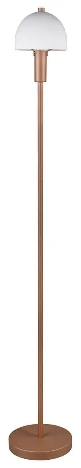 Lampadar în culoarea bronz cu abajur din sticlă (înălțime 120 cm) Glenn – Reality