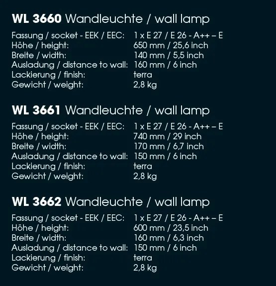 Aplica lumina ambientala design scoarta de copac din aluminiu turnat WL 3662, 60cm