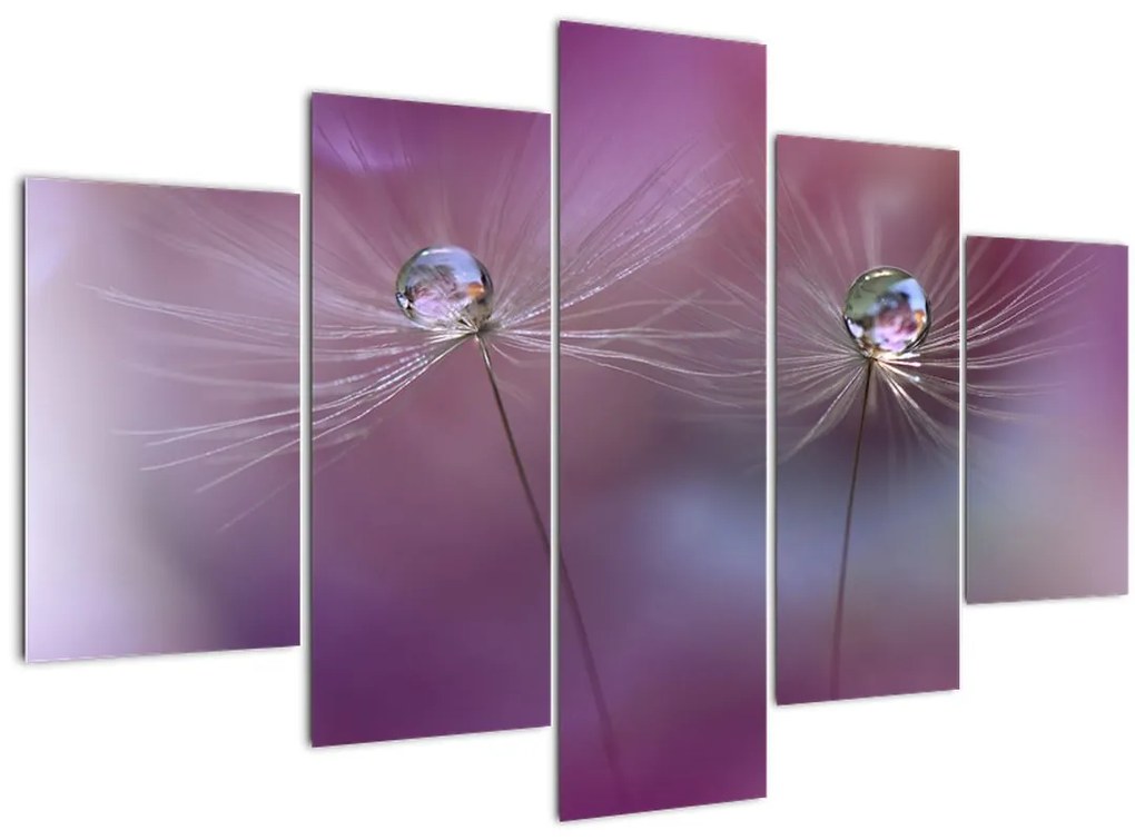 Tablou cu picături pe puf (150x105 cm)