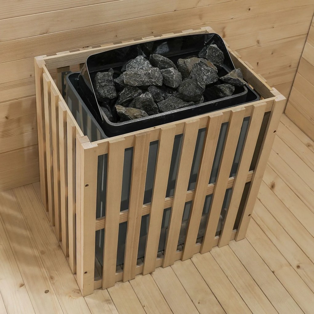 Vonkajšia sauna Eldur s 8 kW ohrievačom & príslušenstvom