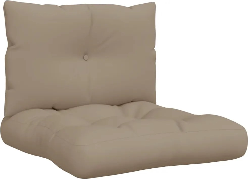 vidaXL Perne de paleți, 2 buc., gri taupe, material textil