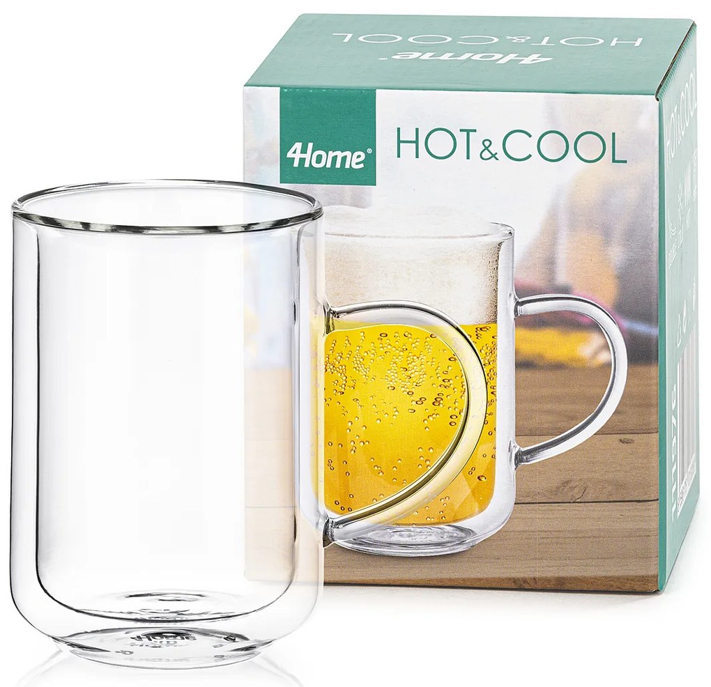 Pahar termo Termo Beer classic 4Home Hot&Cool 550 ml, 1 buc.