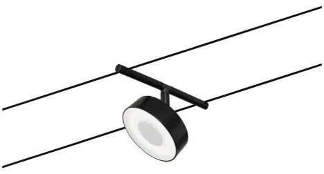 Paulmann 94479 - Set 5x LED/5W, sistem complet cu cablu CIRCLE, 230V, negru