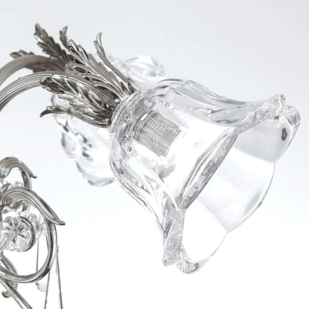 Candelabru cristal design lux LA BOHEME D-60cm 5L antique silver