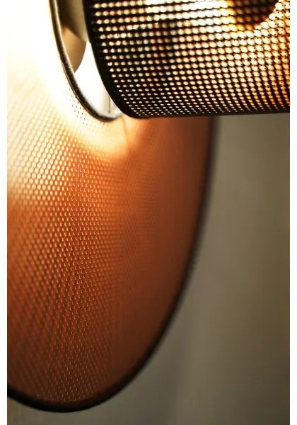 Aplică TOKYO Duolla SHINY 1xE27/15W/230V d. 50 cm cupru/negru