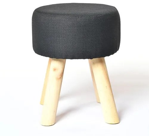 Taburet negru 40 cm