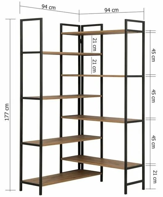 Raft Edra Black and Atlantic Pine