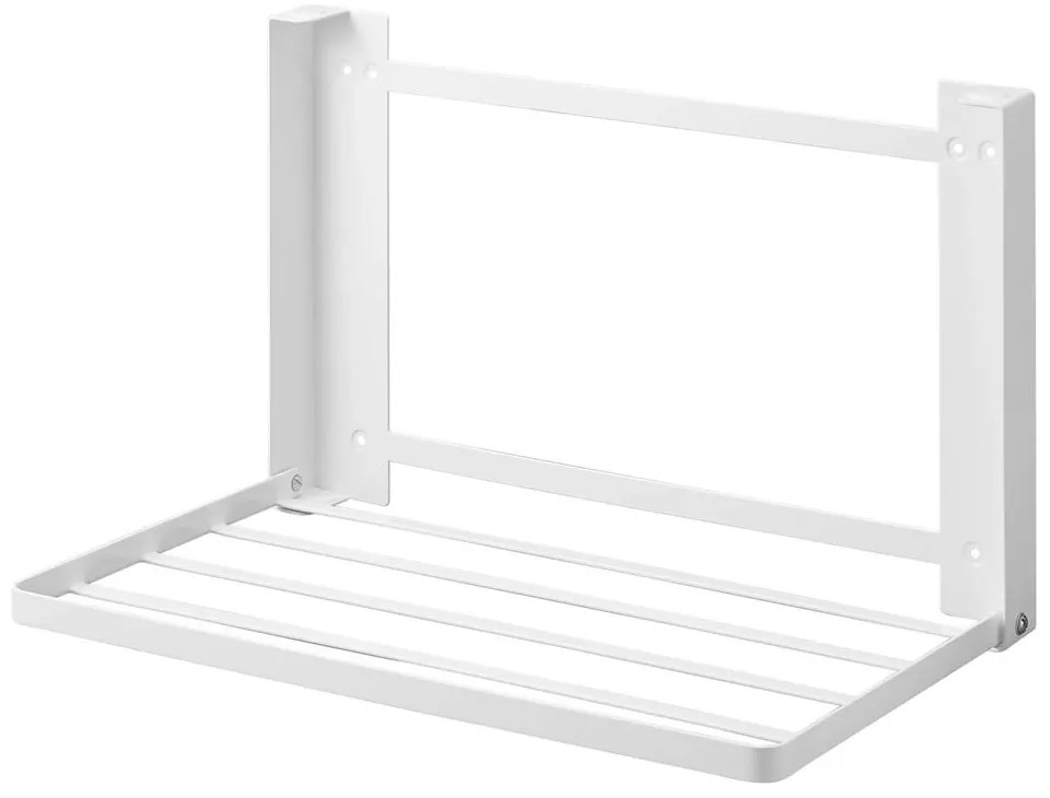 Raft pentru baie alb mat de montat pe perete din oțel Tower – YAMAZAKI