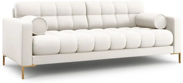Canapea Bali 3 locuri stofa/picioare gold L177 cm