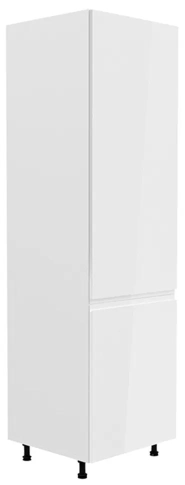 Zondo Dulap de bucătărie pentru frigider încorporat D60ZL Aurellia (alb + alb lucios) (D). 1015757