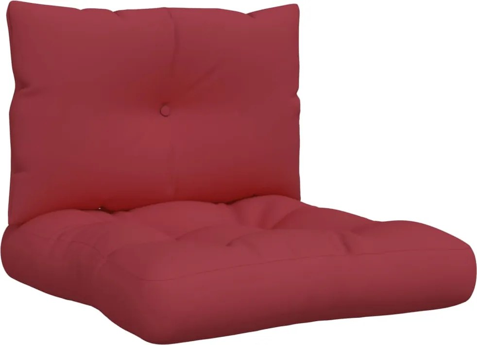 vidaXL Perne de paleți, 2 buc., roșu vin, material textil