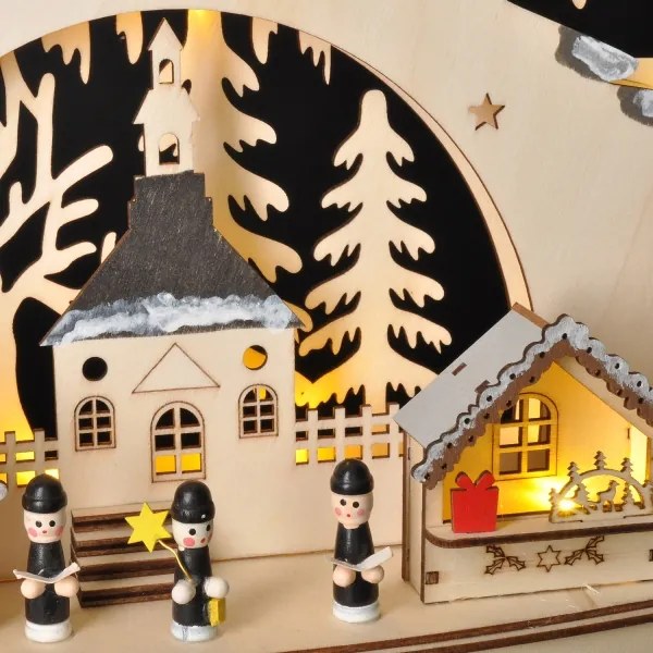 Decorațiune LED de Crăciun Solight 1v282 LED/2xAA/alb cald pom