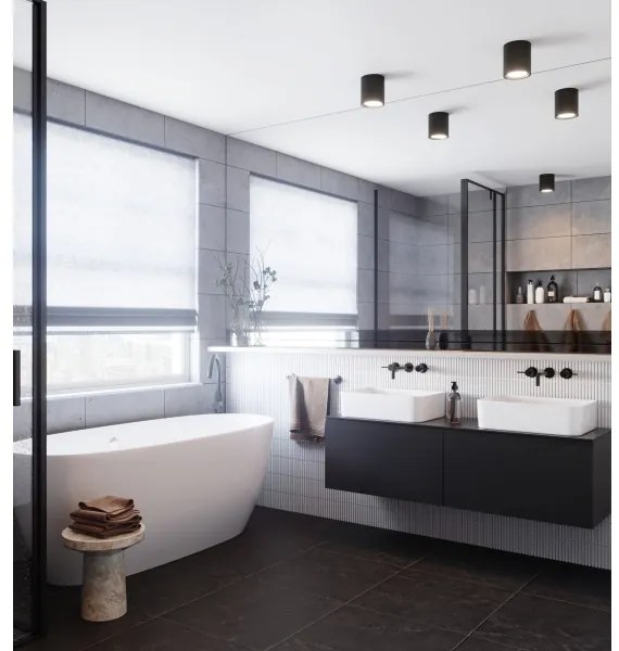 Nordlux - Spot LED pentru baie LANDON LED/6,5W/230V IP44 negru