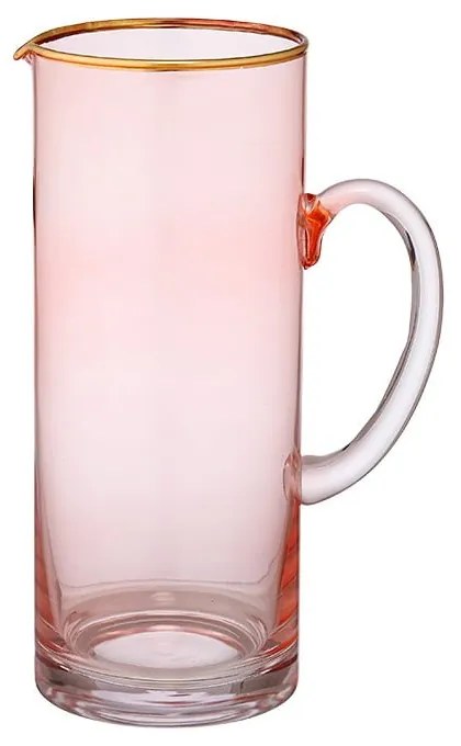 Carafă din sticlă Ladelle Chloe, 1,65 l, roz