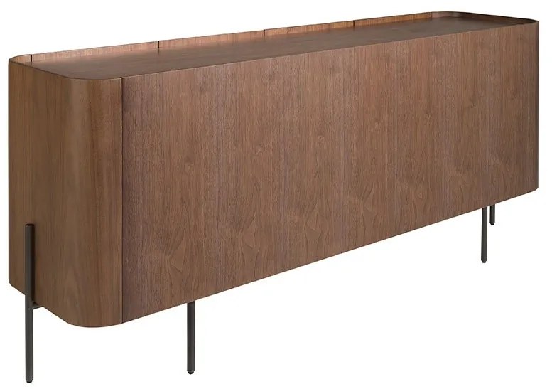 Comoda moderna design LUX Walnut and Black