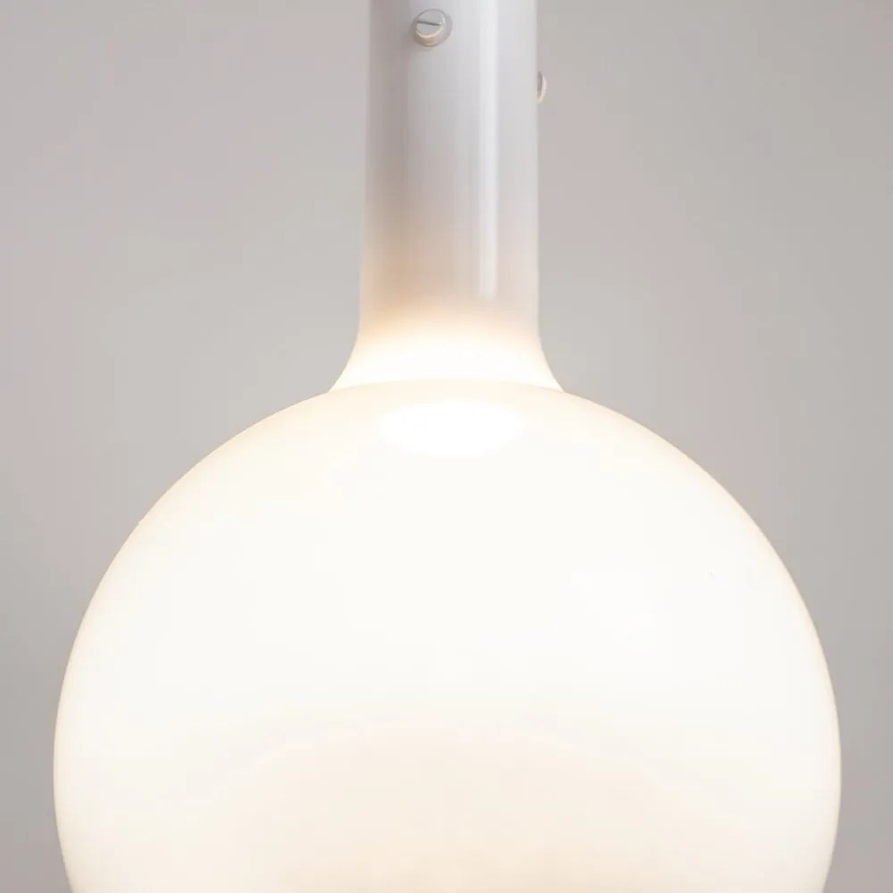 Lustra/Pendul LED design decorativ Nebula 20cm alb