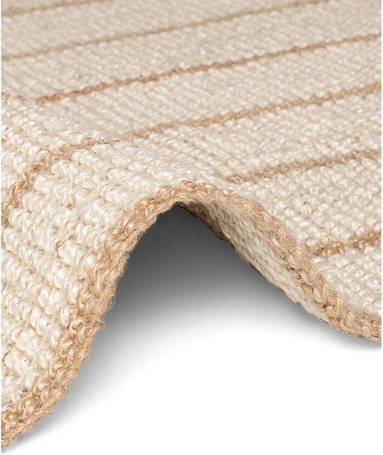 Covor crem țesut manual din iută 160x230 cm Harvest Sierra – Elle Decoration