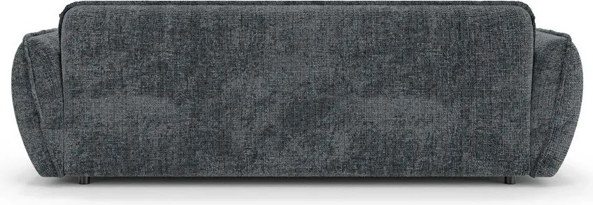 Canapea gri închis cu tapițerie din chenille 250 cm Nelia Big – Ropez