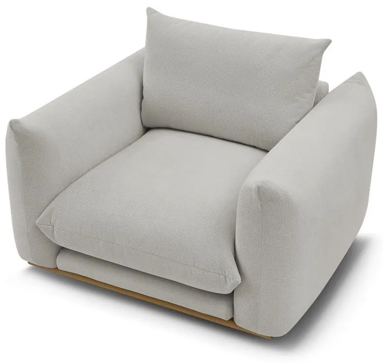 Fotoliu gri deschis Ernest – Bobochic Paris