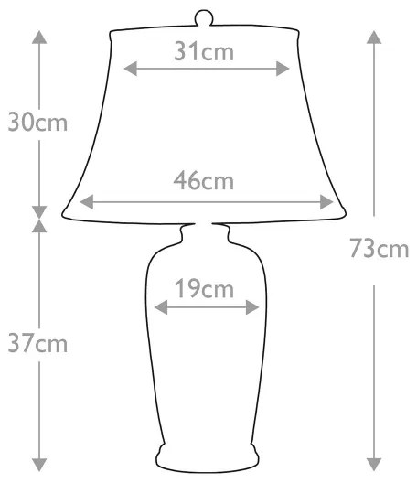 Lampă de masă Elstead BLUE-TRAD-WP-TL BLUE TRADITIONAL 1xE27/60W/230V