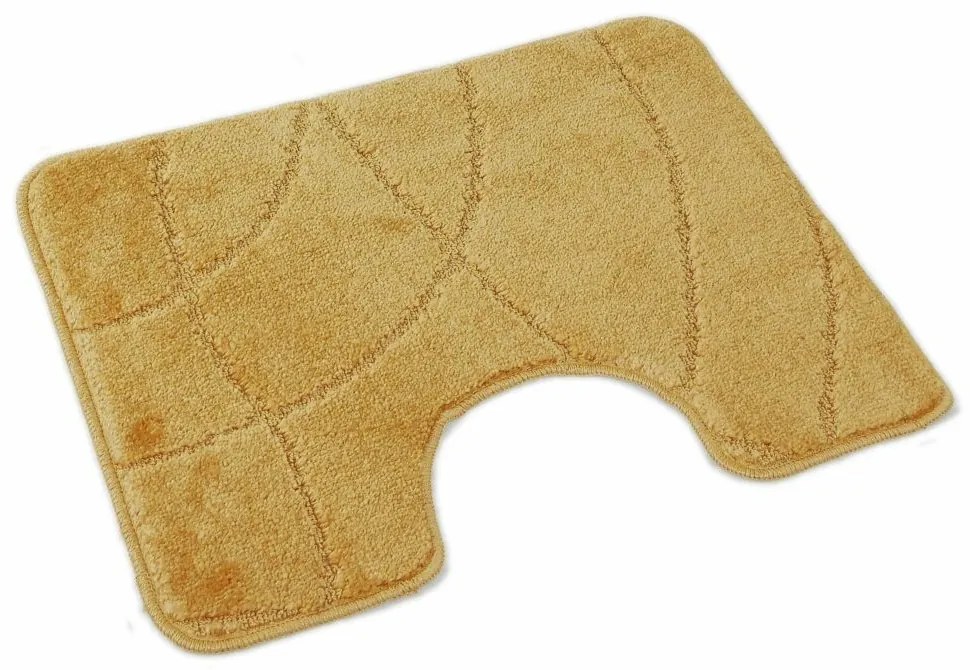 Kvalitex covoraș pentru WC Labyrint auriu, 60 x 50cm