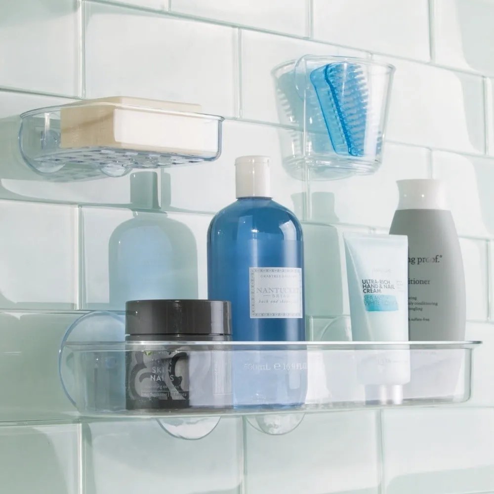 Raft de perete cu ventuză iDesign Suction