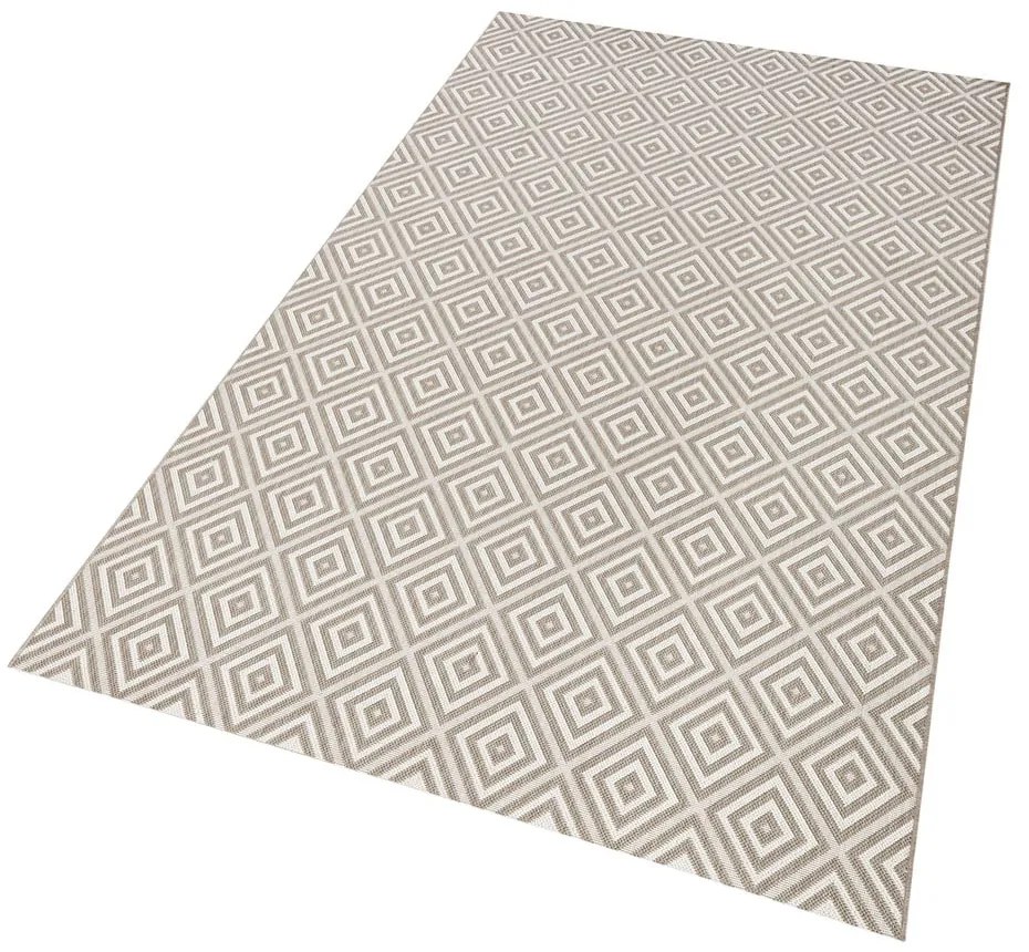 Covor de exterior NORTHRUGS Karo, 140 x 200 cm, gri