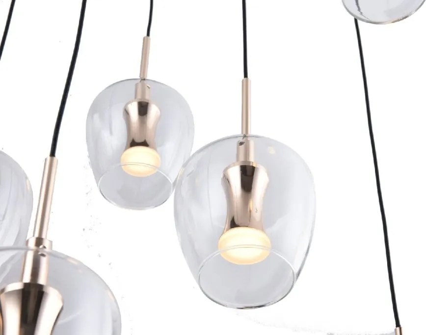 Lustra cu 11 pendule LED NELSON