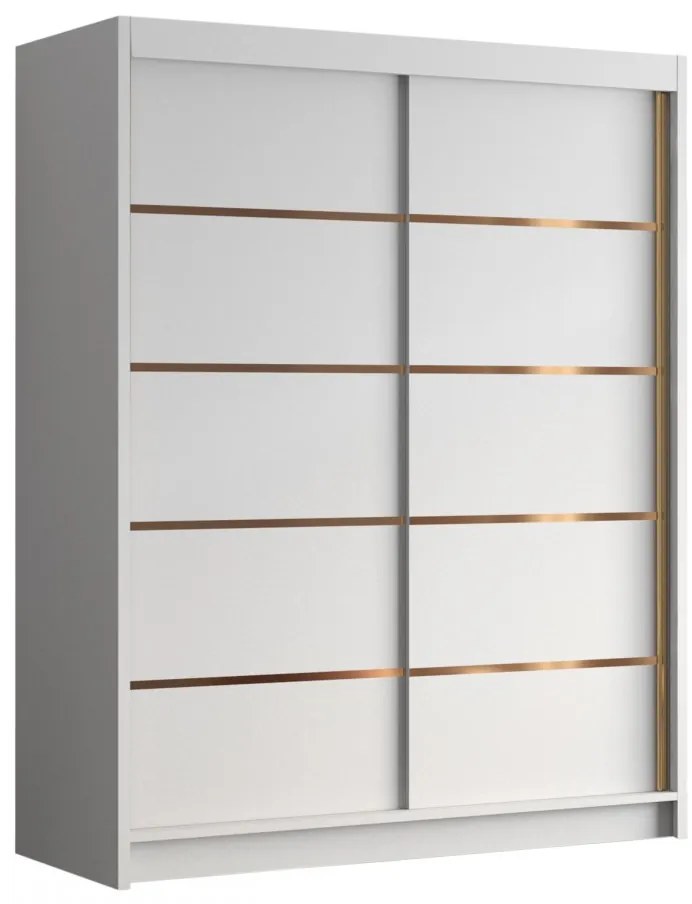 Dulap de haine cu uși culisante Hyzron IV 150 (Cașmir + auriu) . Promo -17%. 1105730