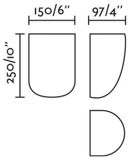 Aplică FARO 63429 KAPPU 1xE14/7W/230V 25x15 cm alb