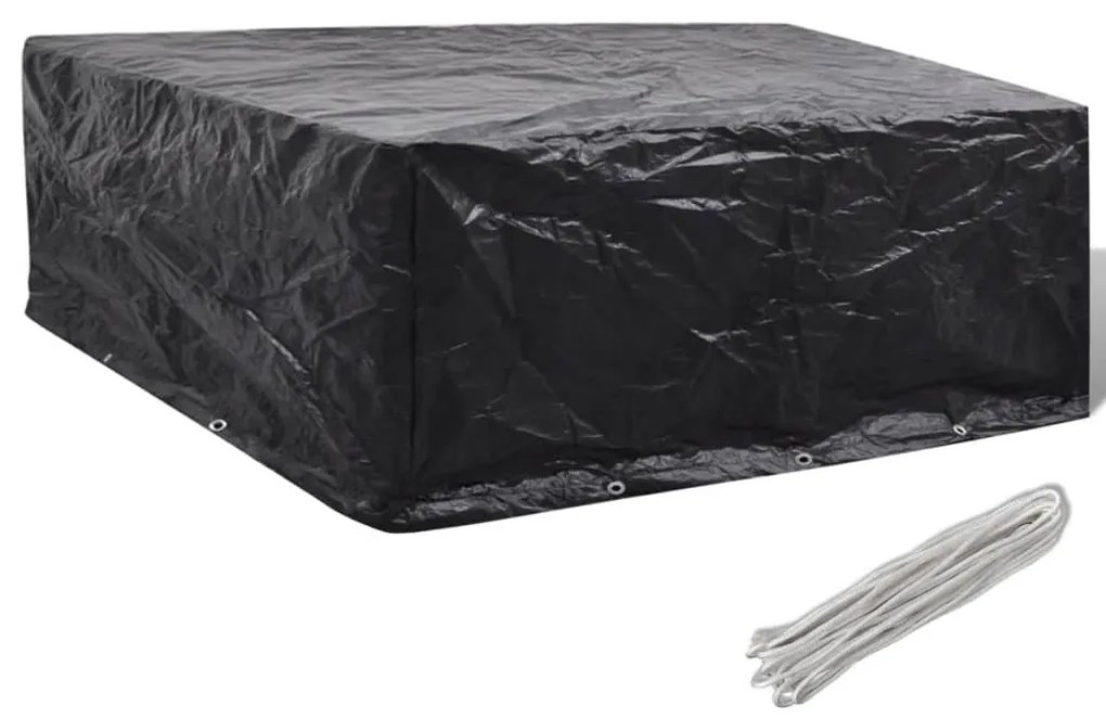 vidaXL Husă mobilier grădină, 10 ocheți, 260x260x90 cm
