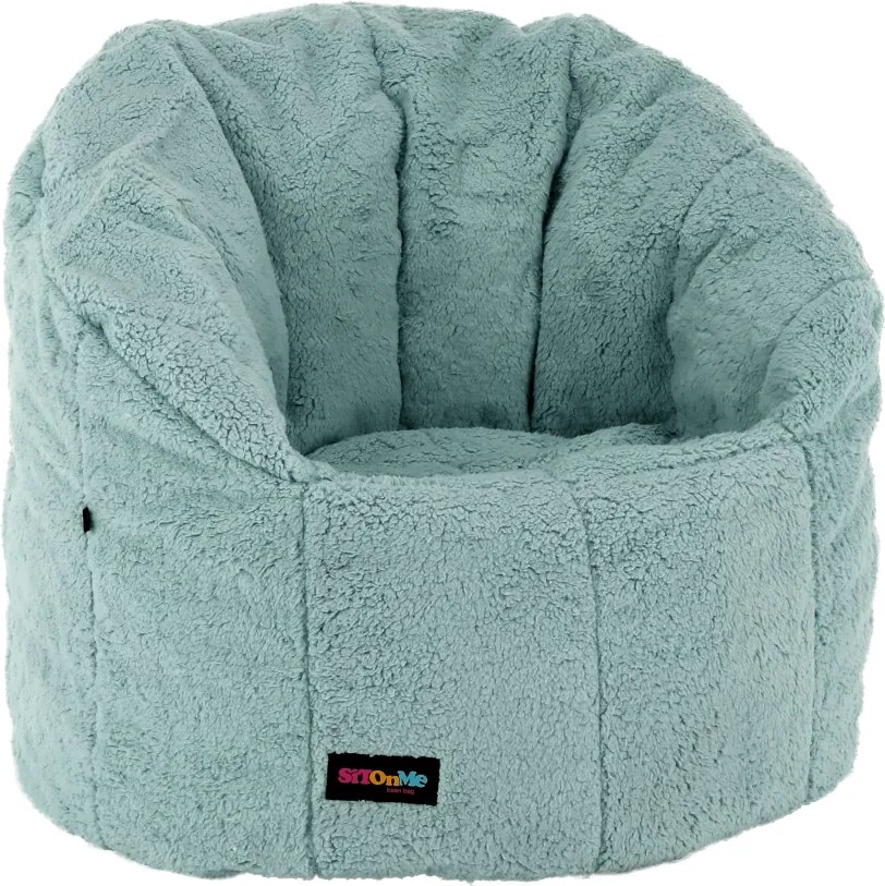 Fotoliu puf ALMERO, verde menta, material textil, 75x75 cm