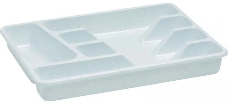 Organizator plastic pentru tacâmuri - granit CURVER